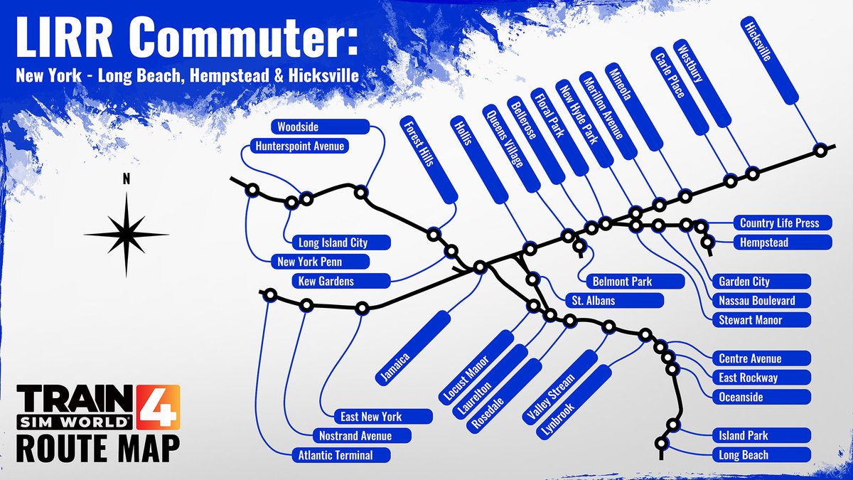 Sit in the driver’s seat of America’s busiest commuter route - Long Island Rail Road: Commuter is available for pre-order now! 🛤️ 57-mile network 📍Long Beach Branch with 10 Stations 📅 Arriving 30th April Get a 10% Steam Discount 👉🔗 bit.ly/LIRR-Commuter-… #TrainSimWorld4