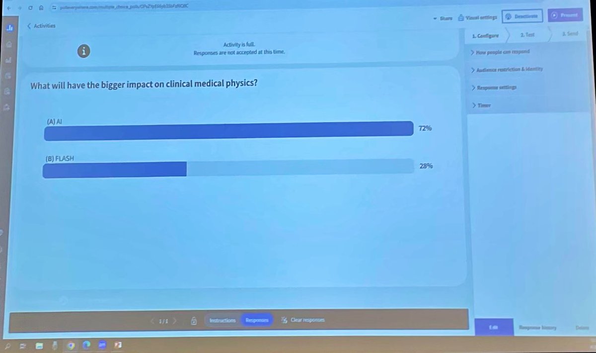 Great “Point-Counterpoint: AI or FLASH: What will have a bigger impact on clinical medical physics?” at the DVCAAPM Spring Symposium by Dr. Rafe McBeth (@RafeMcbeth) and Dr. Ioannis Verginadis (@YVerginadis) @aapmHQ