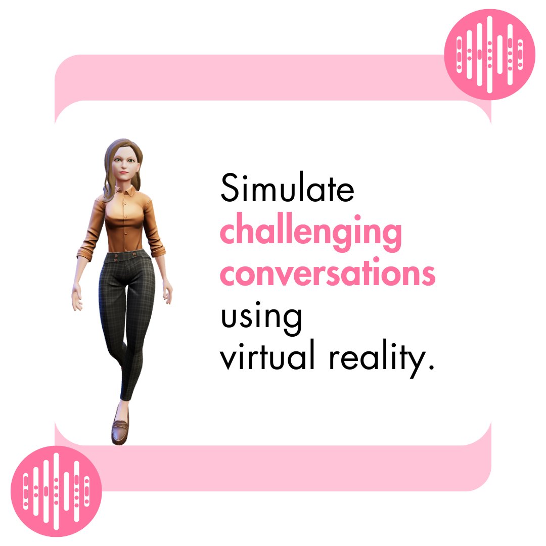 One of the possibilities of using Therapy withVR is that you can simulate challenging conversations!

Send us a DM to see how realistic our virtual reality simulations are!

#slp #slpeeps #slp2be #speechtherapy #speechlanguagepathology