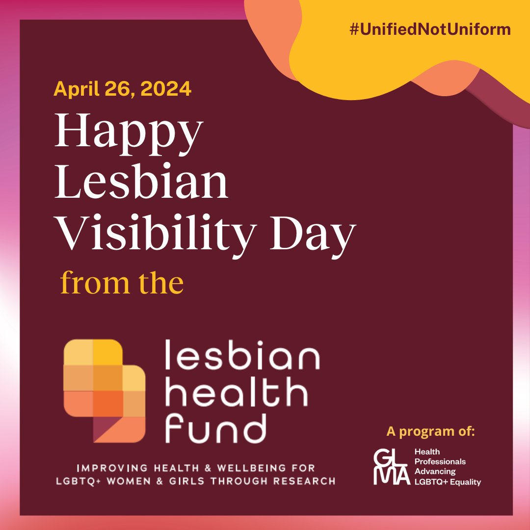 Today is #LesbianVisibilityDay, and the end of 2024’s Lesbian Visibility Week! This week serves as a celebration of the lesbian community, spotlighting their invaluable contributions and the vital role they play in enriching the LGBTQ+ community as a whole. #UnifiedNotUniform