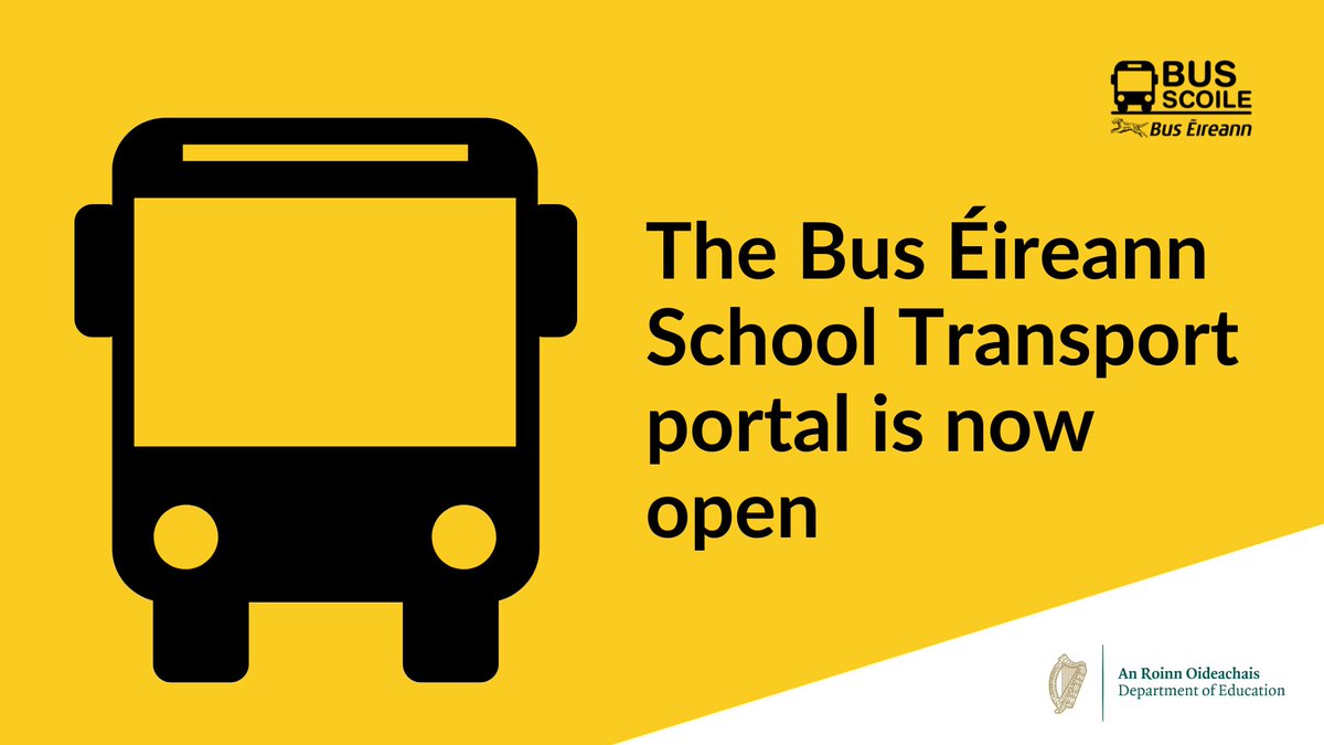 The Bus Éireann family portal closes today for new applications for school transport services for the 2024/25 school year. Find out more and apply at buseireann.ie/schooltransport
