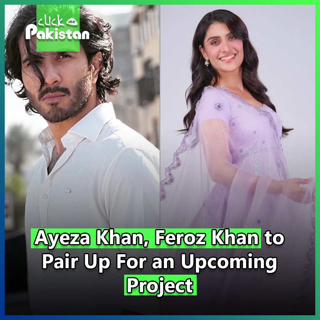 ClickMePakistan's tweet photo. Ayeza Khan and Feroze Khan are set to star in an upcoming drama series, helmed by renowned director Farooq Rind, known for his recent success with "Ishq Murshid" on Hum TV. 

#clickmepakistan #ayezakhan #ferozekhan #pakistanidrama #TvIndustry https://t.co/sRp8vA0To2