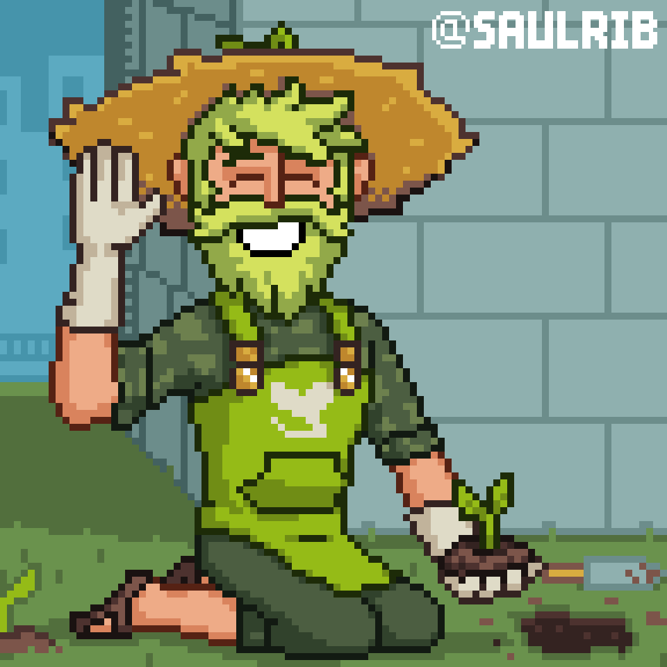 Hi GARDENER BÖDVAR! Are the plants okay today?
(Legends in Pixel Art #17)

#brawlhalla #brawlhallaart #pixelart