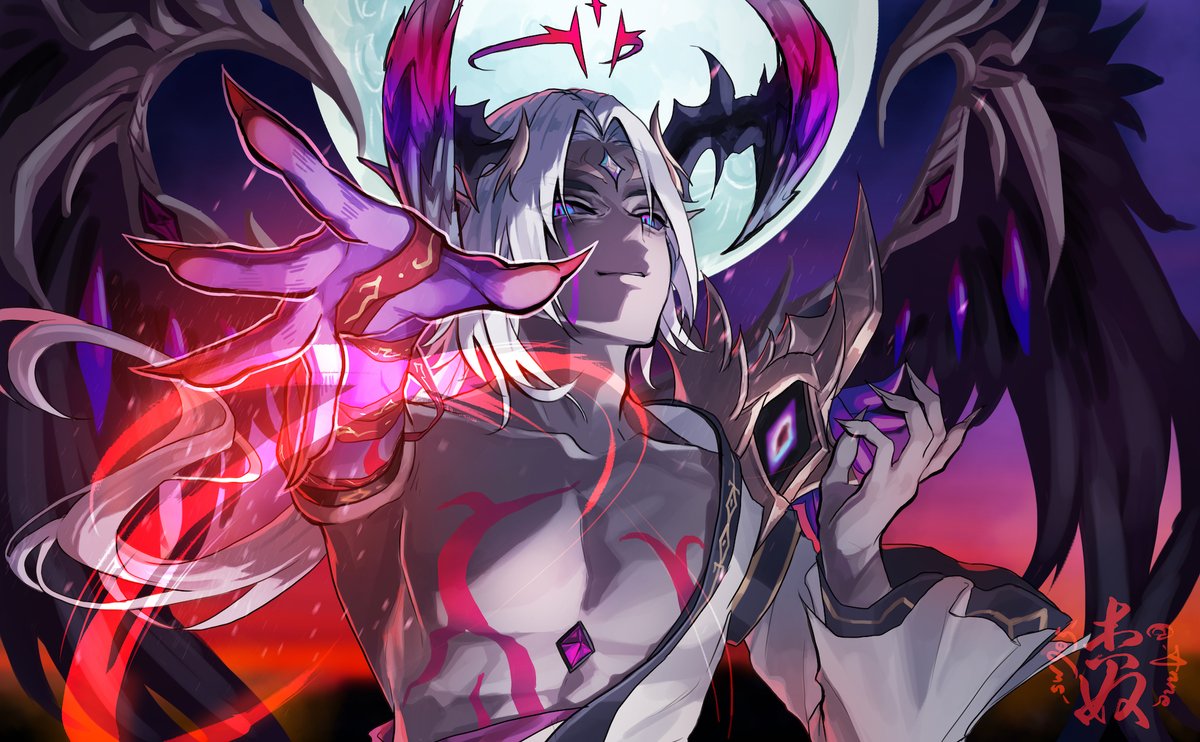 今回の変幻かっこよくて全部好き！！！！！
色々描きたいけどとりあえず闇デーモン😈
#サマナーズウォー #SummonersWar