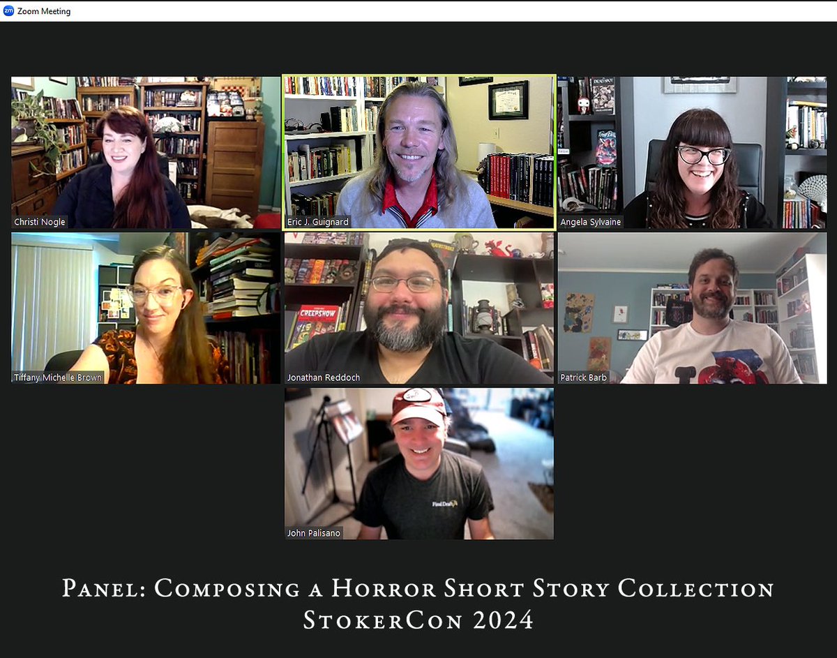 If you’re attending @StokerCon make sure to check out the virtual panel Short and Not So Sweet-Composing a Short Story Collection! I had the pleasure of moderating this discussion with these brilliant panelists, and you’re going to love it🖤