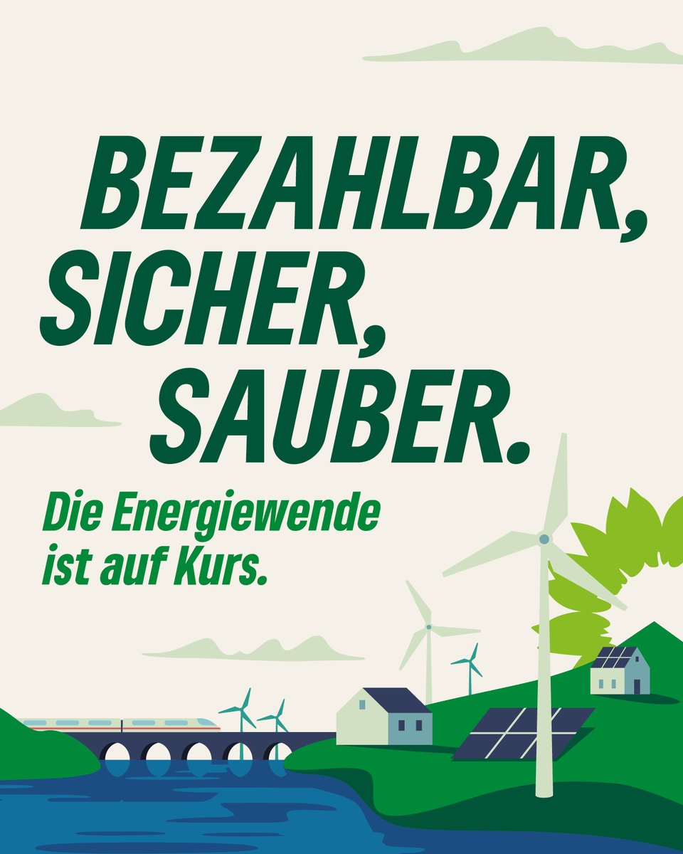 #Energiewende? Läuft! 💡 Neue Zahlen bestätigen abermals den Erfolg. Sie zeigen: Deutschland ist Dank Robert #Habeck und dem @BMWK auf dem richtigen Kurs. Die wichtigsten Infos – Eine Zusammenfassung 🧵