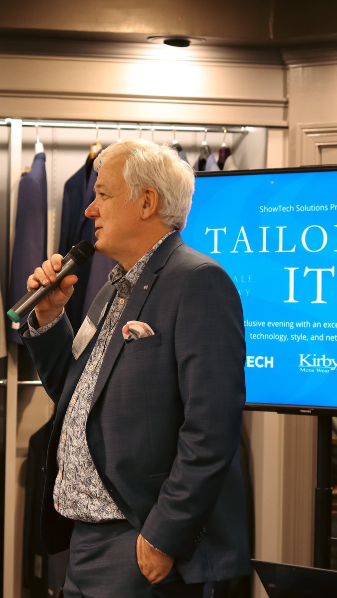 Tailored IT was an excellent prelude to the exciting announcements to come! The @kirbysmenswear measuring room buzzed with activity throughout the night👔 #ShowTechTeam #ShowTechSolutions #TailoredIT #ITServices #ITinTampa #MSPs #TampaMSP instagram.com/reel/C6O19Xyr4…