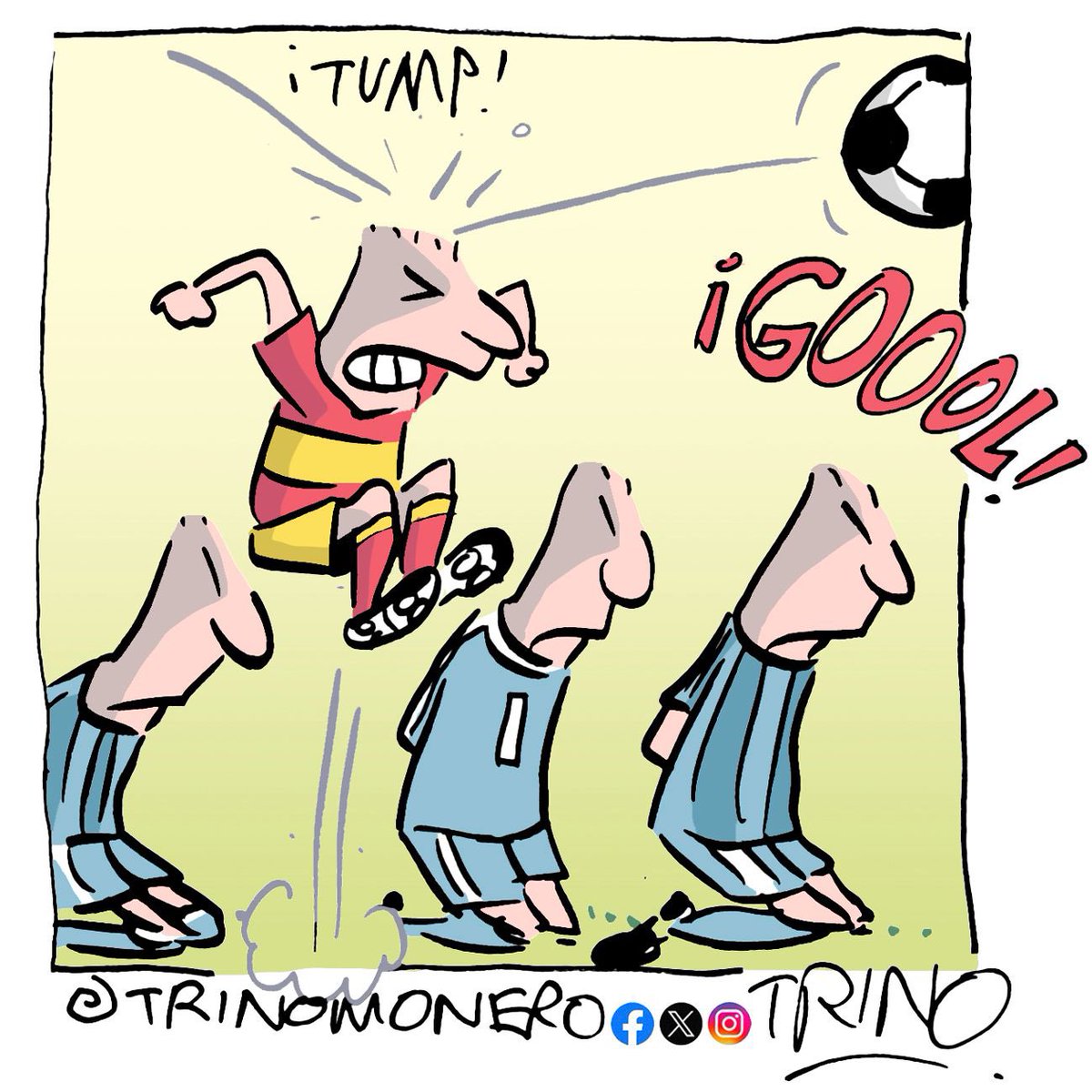 El cartón deportivo publicado en el diario @estoenlinea de hoy viernes #trinomonero