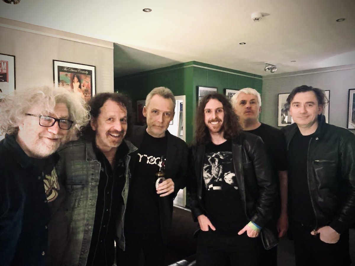 Thank you to all who came to our UK/EU shows & to our amazing crew who worked endlessly behind the scenes. Special thank you to Guy Kuperman who came to every show on the tour - pictured here with nephew Michael backstage with us last night. More gig news coming soon.