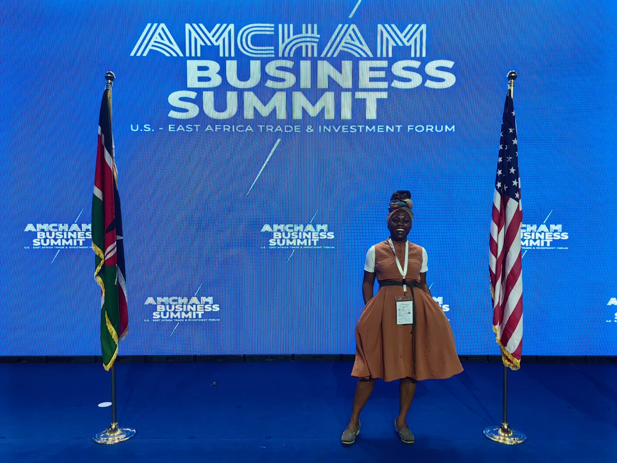 Acyberschool CEO Dr Evalyn Oloo during the #AMCHAM business summit.