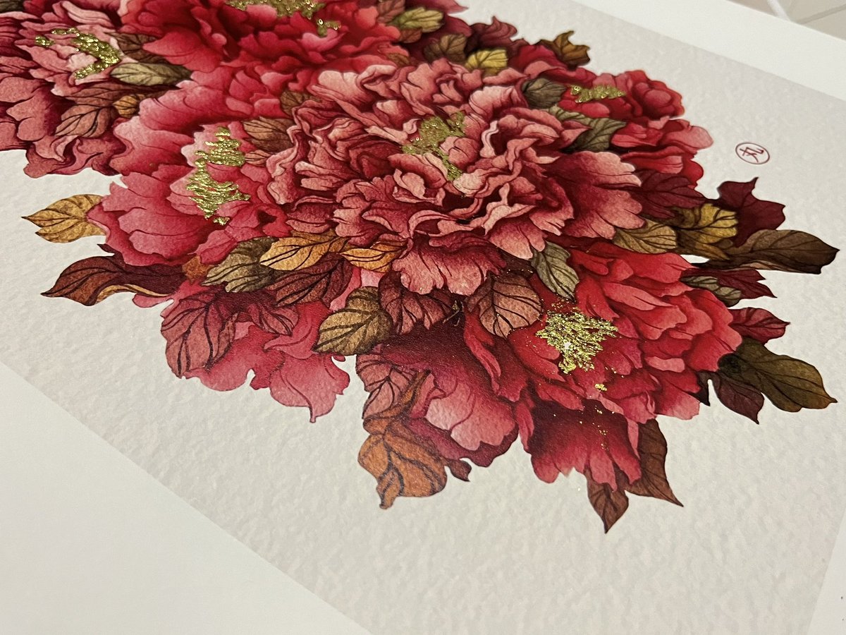 「Pollen  Gold sheet on Print 」|Maru ・ 丸のイラスト