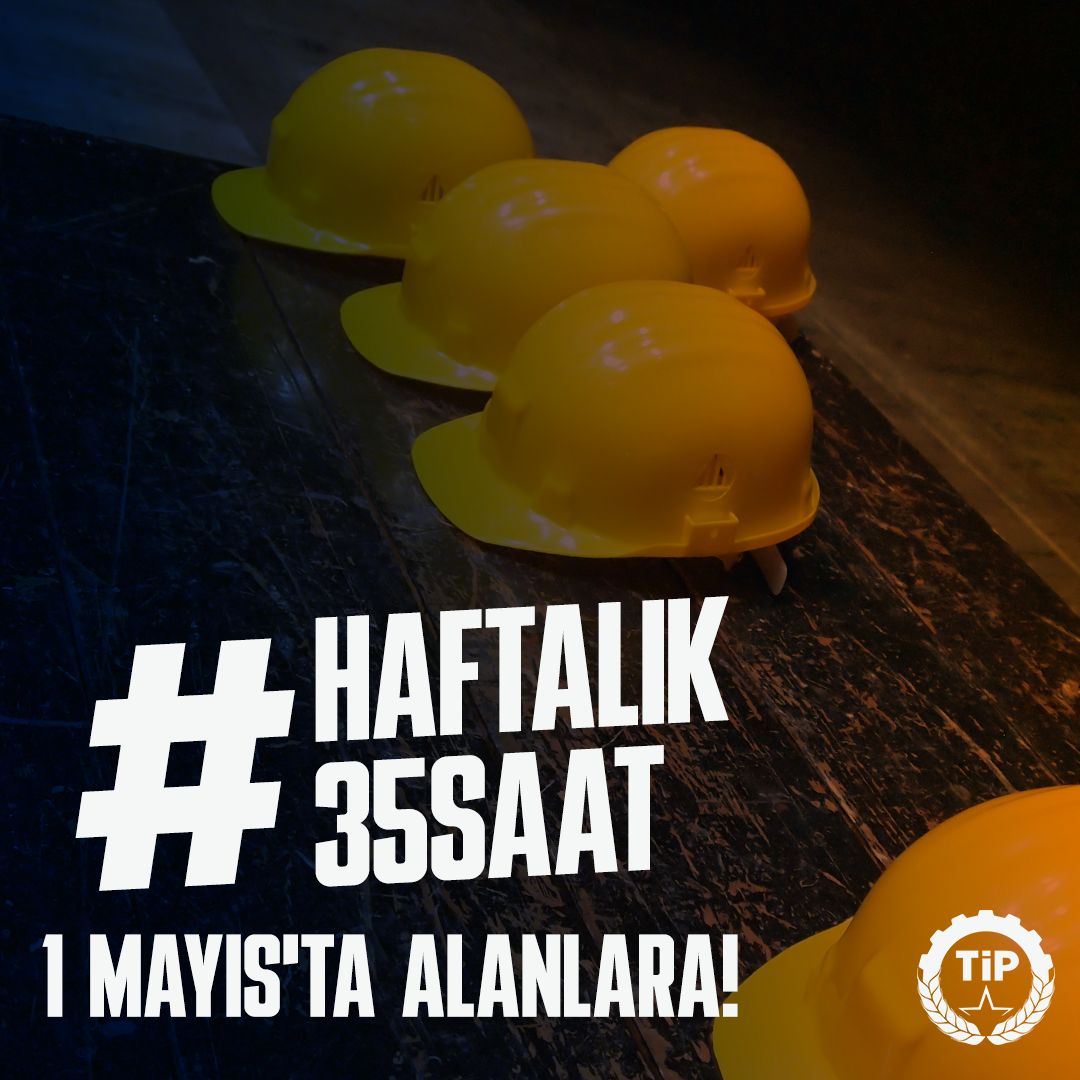 Milyonlarca ev yapıp bir tanesinde bile yaşayamayan, maaşının yarısını kiraya ödediği evde oturacak vakit bulamayan emekçiler... #Haftalık35Saat çalışmayı kazanmak için, zamanı kazanmak için 1 Mayıs’ta hep birlikte alanlara!