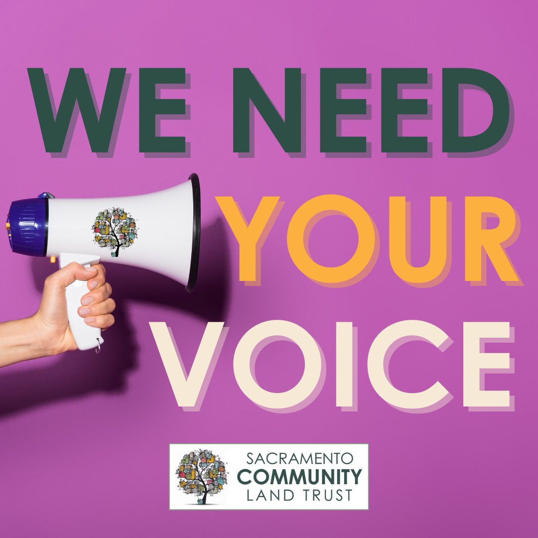 Your story needs to be told! Everyone has a housing story, and we want to hear yours. Contact us here or by email at admin@sacclt.org to share your experiences with housing in Sacramento. #CommunityLandTrust #HousingIsaHumanRight #CommunityAction
