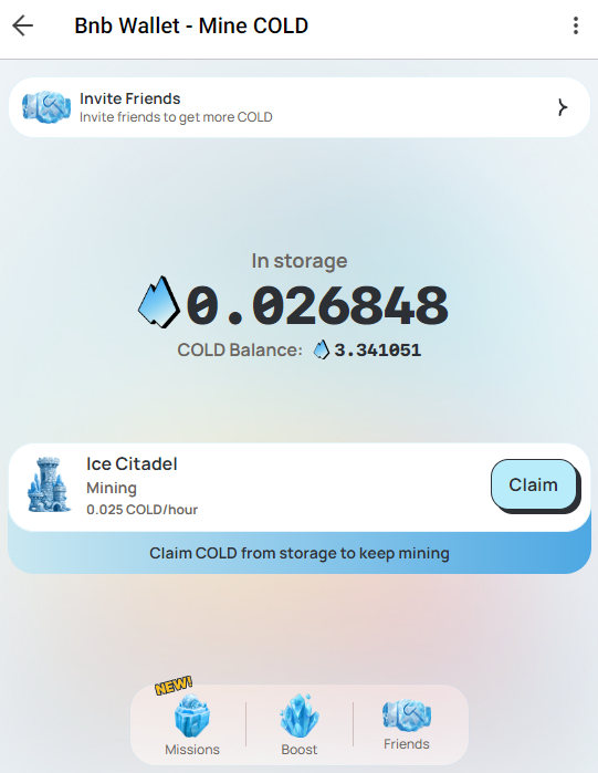 ⛏️Join BnB wallet (Mine #COLD)a new telegram mining project just like $HOT

💎Join now: t.me/bnbcoldwallet_…

💯Share with your friends and earn bonuses for each friend you invite and for their activity.

📌So Don't miss this opportunity it's a great project