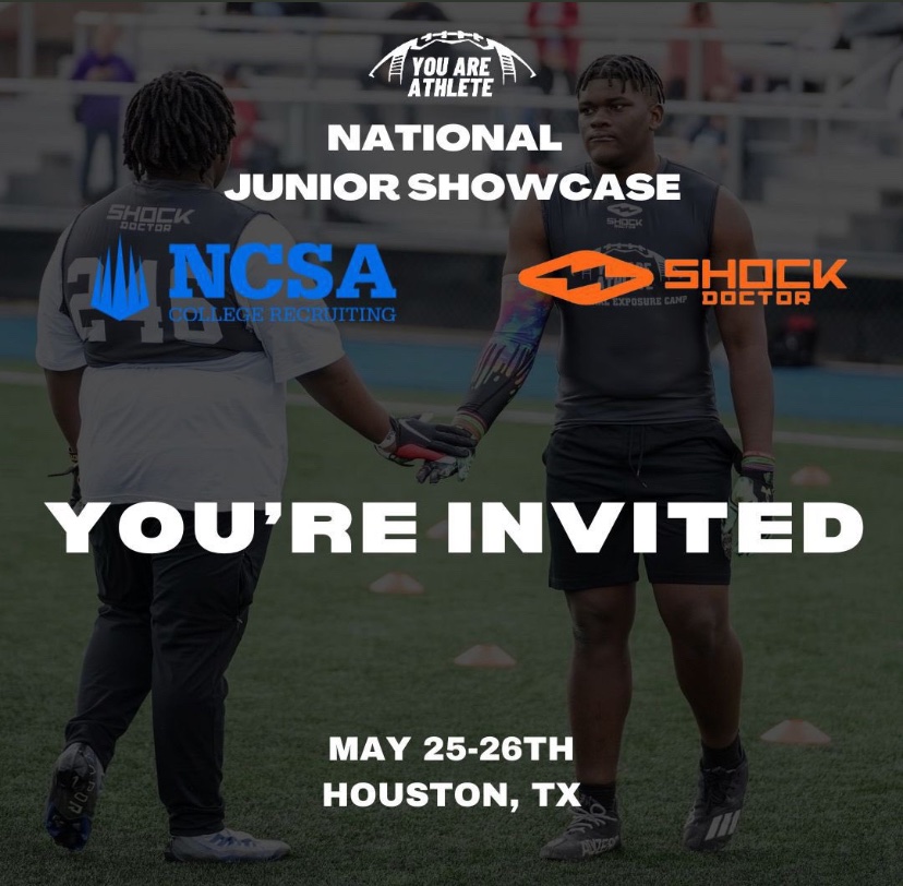 Blessed to receive this invitation. Thank You ❤️🙏🏽 #AGTG @youareathlete @ShockDoctor @ncsa