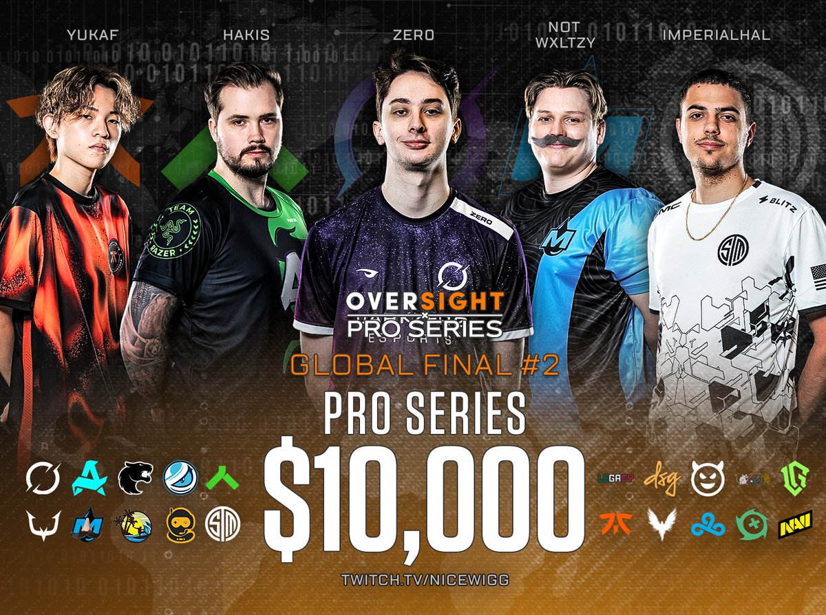 The Oversight Pro Series Match Point Finals begins in 30 minutes. Will @Spacestation win again or will a new champion emerge? #oversightproseries The main broadcast can be found on @NiceWigg's Twitch or you can tune into any of the player POVs at teamstream.gg/events/BZZsy5A…. GL HF!