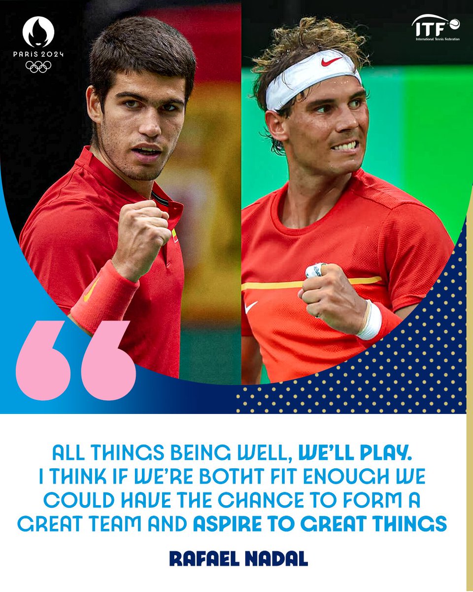 This doubles pairing... Carlos and Rafa in #Paris2024 💨 #Olympics