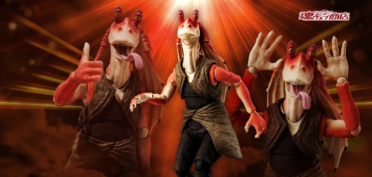 S.H. Figuarts Star Wars The Phantom Menace Jar Jar Binks toyark.com/2024/04/26/s-h… #toyark #actionfigures