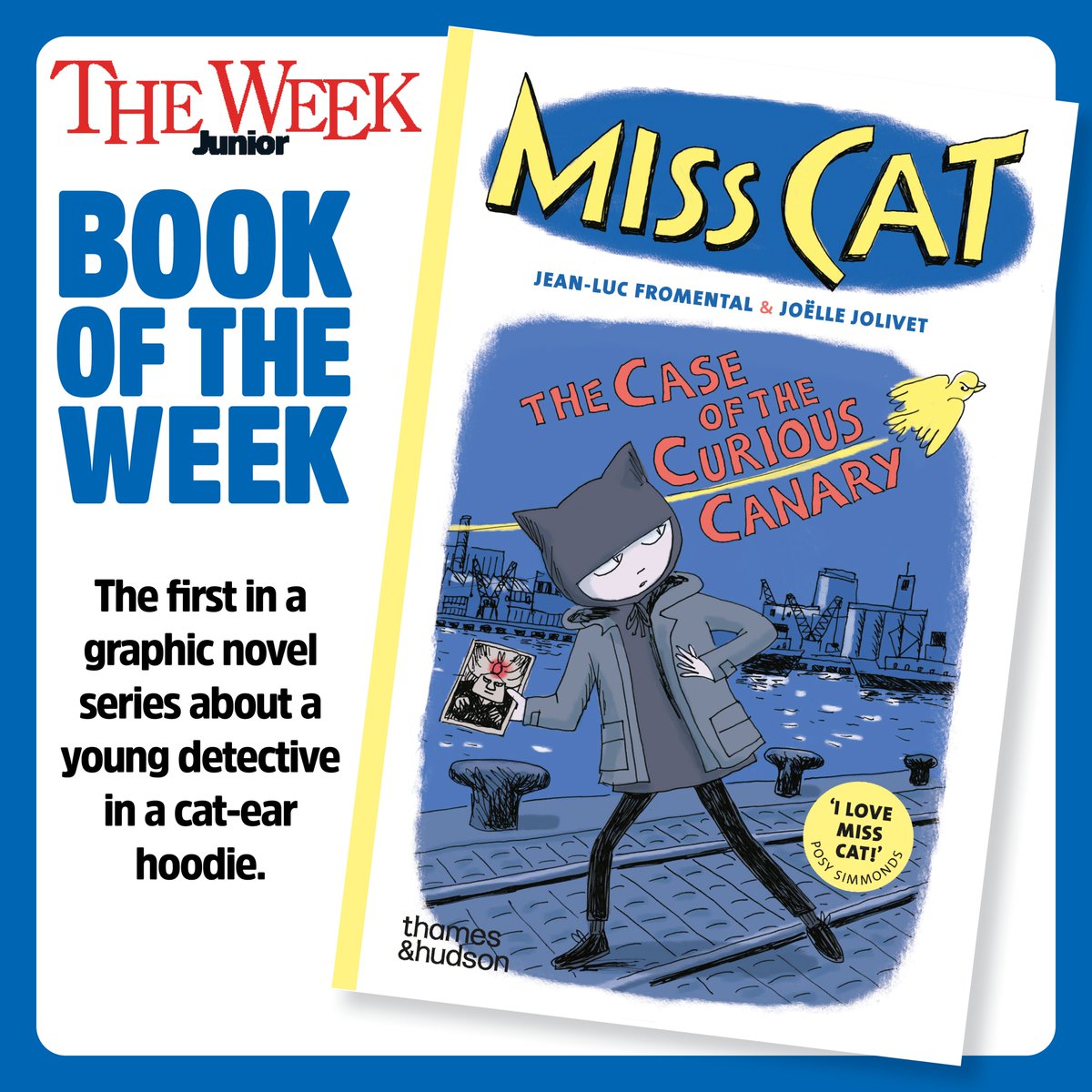 📚 Our #BookoftheWeek is Miss Cat: The Case of the Curious Canary by Jean-Luc Fromental and Joëlle Jolivet, published by @thamesandhudson 🐈‍⬛🔍 Plus, we interview #ASeriesofUnfortunateEvents author @lemonysnicket 25 years after the publication of #TheBadBeginning.