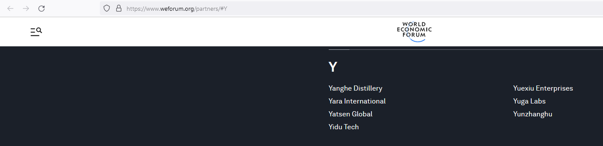 makes sense Yuga Labs is a partner of the WEF since holders of their tokens will eventually own nothing