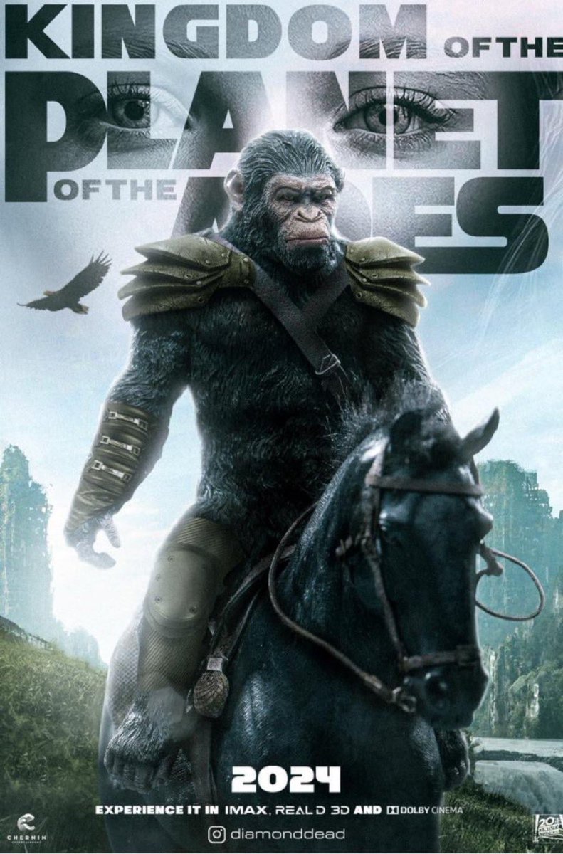 IM WATCHING THIS AT MY THEATER #AMC I will make sure to tell everyone I know to go watch #KingdomOfThePlanetOfTheApes #atAMC WHAT EVER THE BOX OFFICE EXPECTATIONS OF THIS MOVIE. WE #APES SHOULD TAKE IT AS A CHALLENGE TO DOUBLE THAT NUMBER! #ApesTogetherStrong…