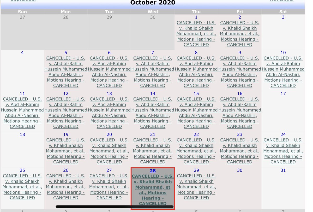 remember when the most important and anticipated event in the history of the United States was cancelled?

when exactly did you memory-hole this?

personally? I think the 9/11 tribunals did happen in gitmo on these dates - only with the ACTUAL perpetrators.