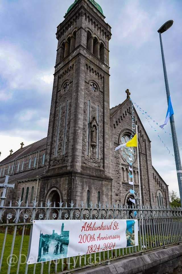 #ASM staff & students were proud to join with The Gúnas in performing at the Athlunkard Street 200th anniversary celebrations St Mary's Church last night. #SchoolCommunity #Community 📸 Dermot Lynch