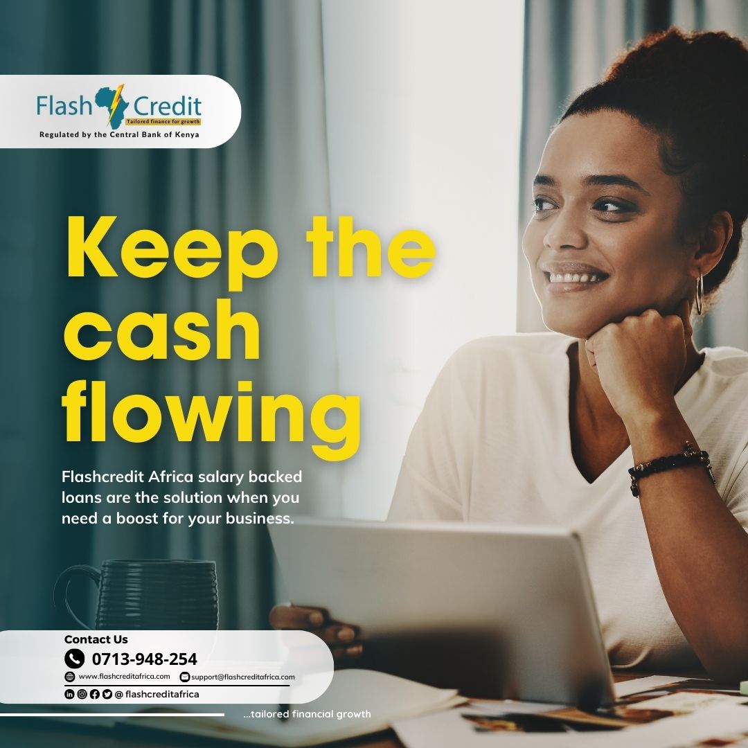 Let's get you to end month! Sometimes you are never ready for emergencies!  #flashcreditafrica #nimekuwasorted #quickloan #salaryloans  
.
.
.
Wafula Chebukati | Thindigua | Mukuru Kwa Reuben | Thwake Dam | #flooding | Larry Madowo | KMTC | All Saints Cathedral |#viralvideo