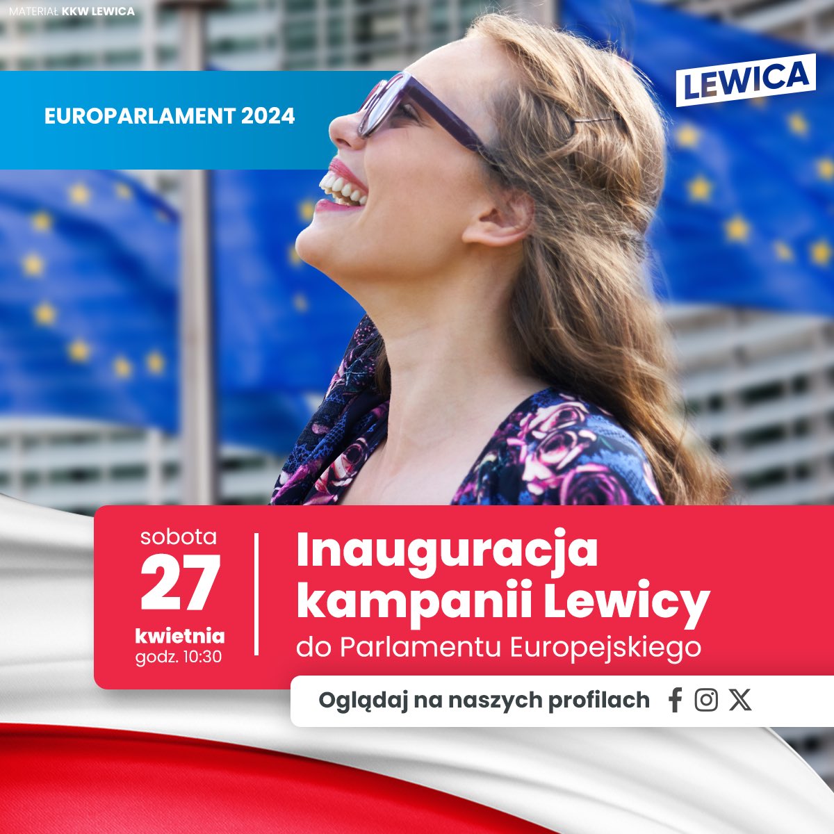 Już jutro zapraszam na naszą konwencję! Oglądajcie nas na socialach @__Lewica! Będzie świeżo 🇪🇺