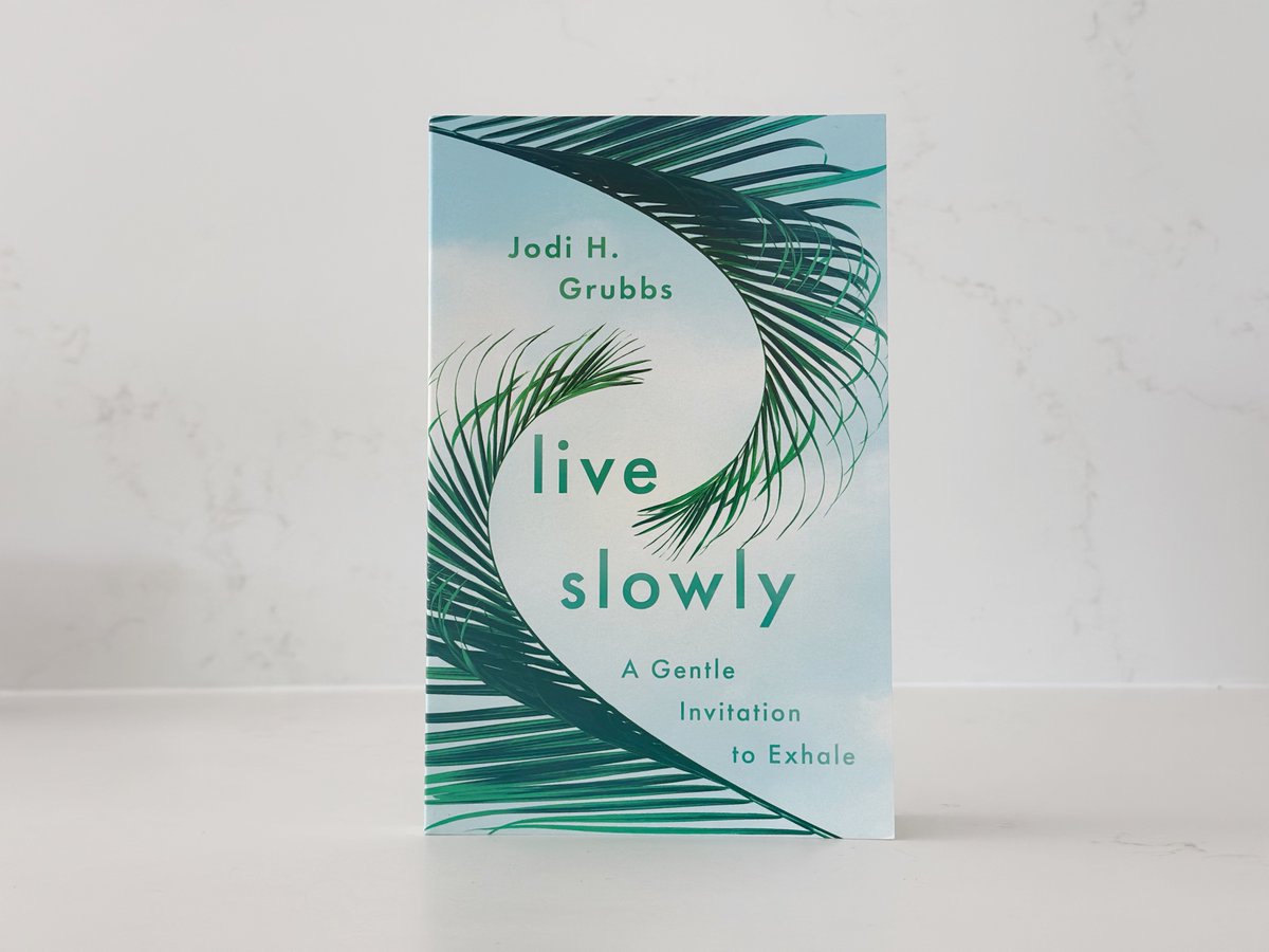 Island time doesn't need to be saved for tropical vacations. Jodi Grubbs invites us to find our sanctuary in the middle of our busy lives by making space for God right where we are. 'Live Slowly' releases next week! Preorder now: amazon.com/Live-Slowly-Ge…