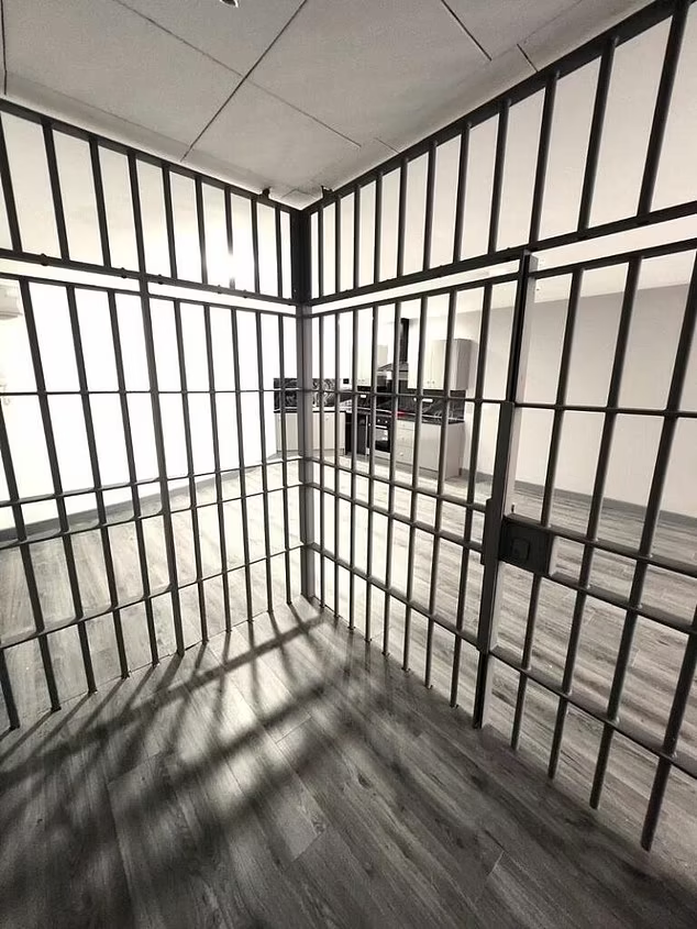 This old police station in England was converted into apartments, but they left the jail cells as part of the aesthetic. Rent for a studio is set at just under $1,000/m