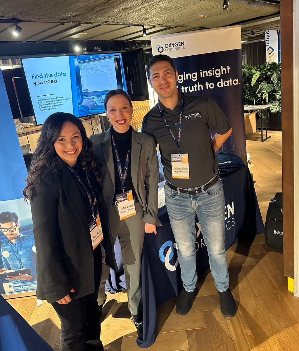 oxygenforensic's tweet image. #FlashbackFriday to Digital Experience Nordic last week.

Shoutout to this awesome team for representing us in Stockholm!

#OxygenForensics #DFIR