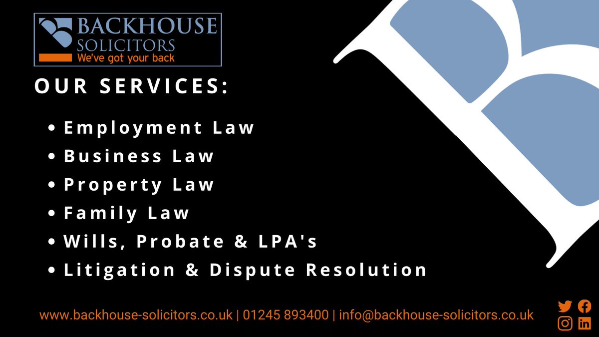 We are a family-owned firm of solicitors offering expert help and advice to companies and individuals. 
If you need legal advice, Backhouse Solicitors can help. zurl.co/KirY 
#wevegotyourback #legaladvice #legalexperts #legalservices