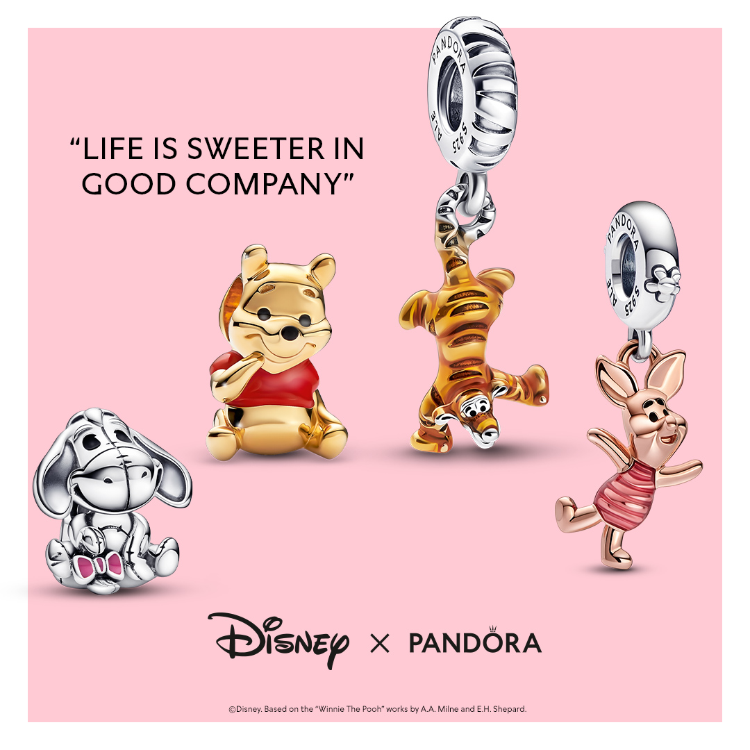 Life is sweeter with friends (and 🍯). Celebrate the stories that bring you closer together 💕 #DisneyxPandora Shop now: to.pandora.net/G0iiMC