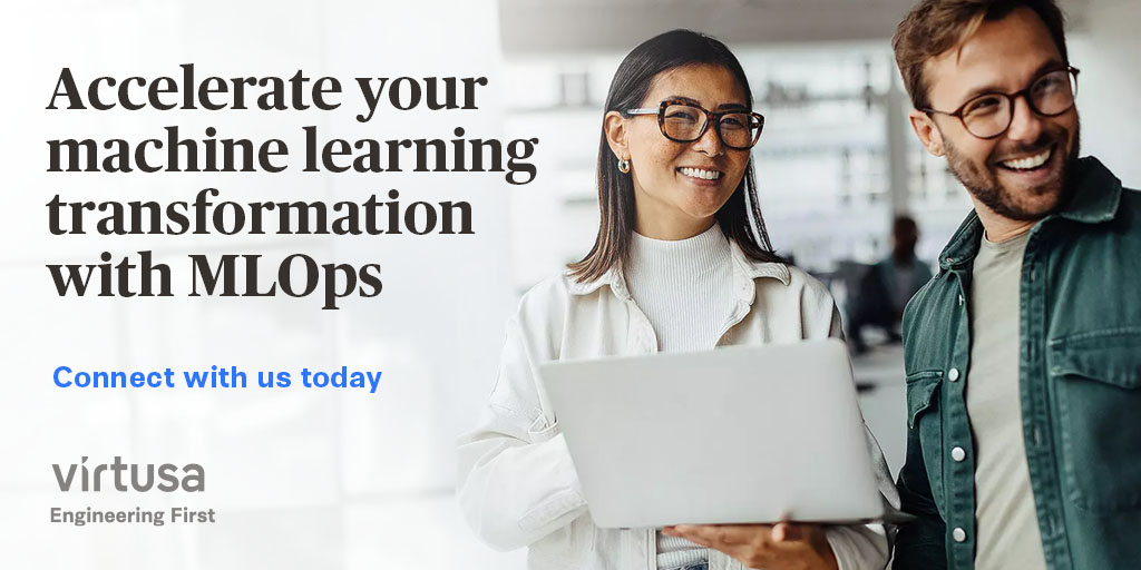 Transform your #MachineLearning journey with Virtusa's #MLOps solutions! Streamline data prep, model dev, and compliance to accelerate your business outcomes: splr.io/6015YJ83Z #DataScience #EngineeringFirst