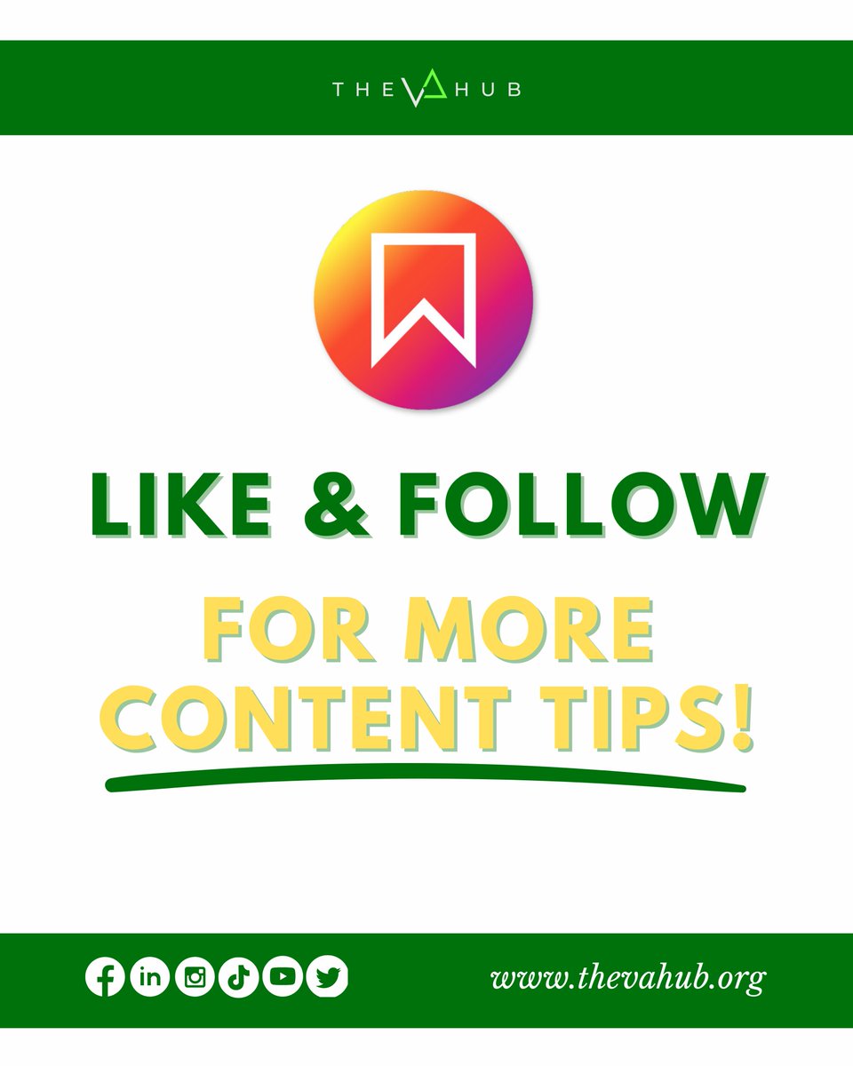 Hit that like & follow button for more tips like these! 💚 #TVH #Carousel #Instagram #Tips #SMM #Marketing #contentmarketing #instagramgrowth #contentwriting