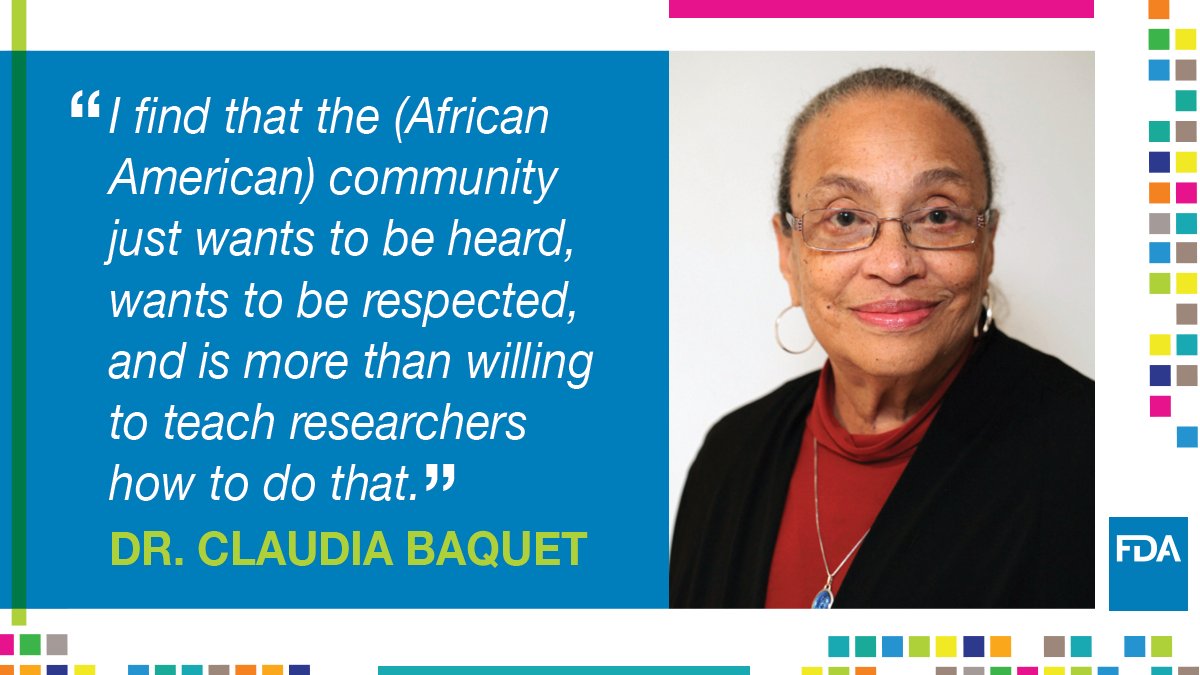 #ICYMI: Check out our most recent webinar with University of Maryland professor Dr. Claudia Baquet about her research in Black and African American communities. fda.gov/consumers/mino… #ClinicalTrials