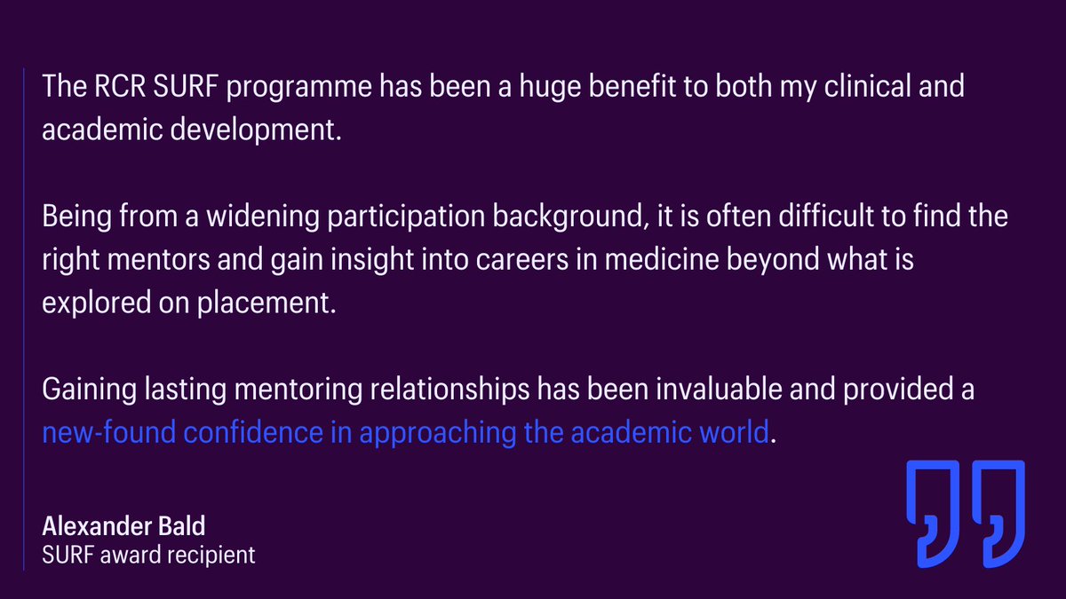 Could you benefit from advice and support to begin your career in academic oncology? Are you looking for mentorship from senior academics and clinicians? You have just one week left to apply for the RCR Summer Undergraduate Fellowships! Learn more: rcr.ac.uk/career-develop…