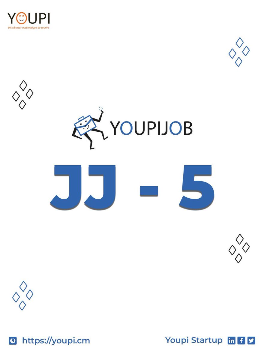 JJ - 5 pour Youpijob !!!

Votre plateforme innovante pour le recrutement des talents 🔥 

Rdv le 01/05/2024

#youpijob #joboffer #recruitment #tech #entrepreneur