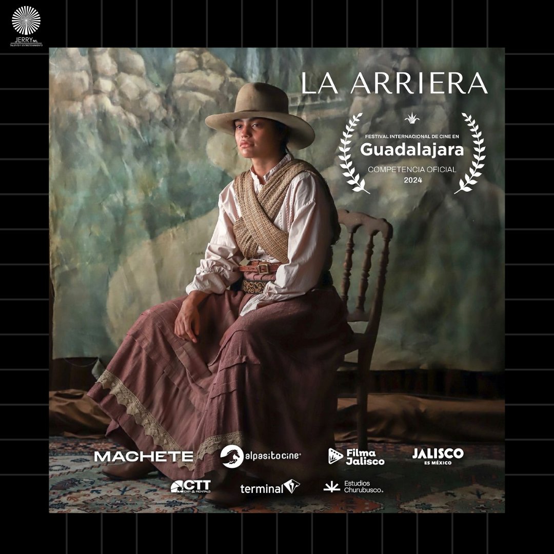 La película 'La Arriera', donde @chrisramosr actuó, forma parte de la selección oficial del Festival Internacional de Cine en Guadalajara. 🎬✨ #TalentoJerry #ChristianRamos #Cine #Festival