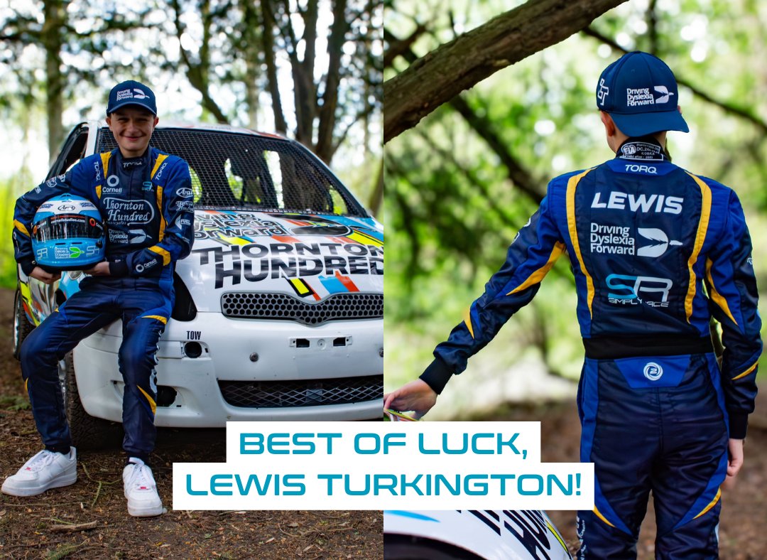 Simply Race are delighted to be supporting Lewis Turkington, son of Colin, for another season! Lewis has been a star in the Junior National Championships and spearheading the Driving Dyslexia Forward campaign. Go get 'em Lewis!