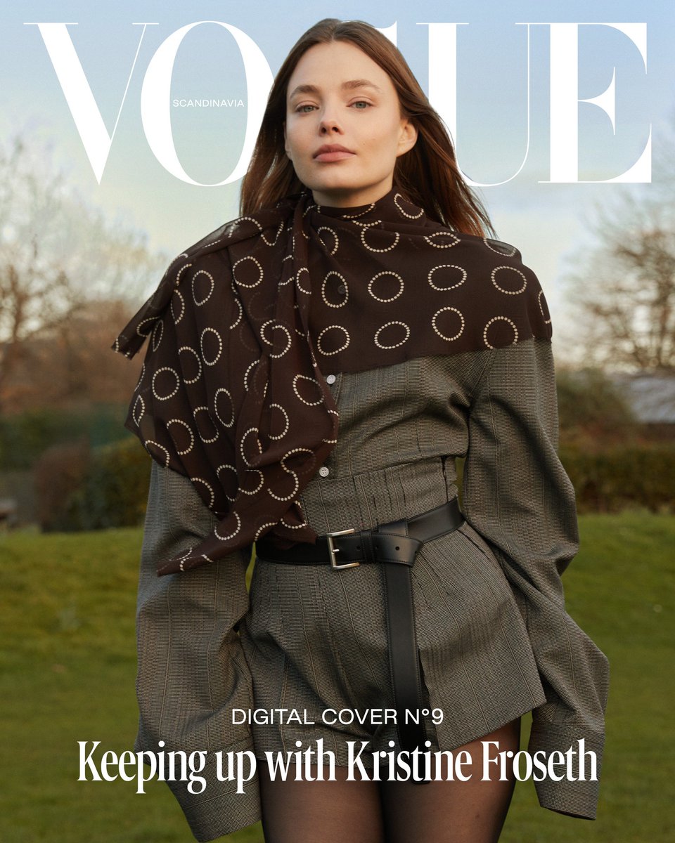 Kristine Froseth covers Vogue Scandinavia April 2024 #KristineFroseth