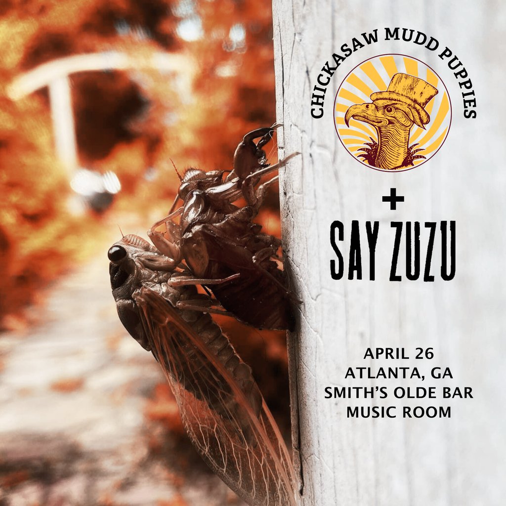 🗓️ TONIGHT (4/26) 📍 Music Room CHICKASAW MUDD PUPPIES + SAY ZUZU The Chickasaw Mudd Puppies are back! And if you ain’t excited about that, doggone it, you either don’t know a lick about what you’ve been missing or you just ain’t quite right. smithsoldebar.freshtix.com/events/chickas…