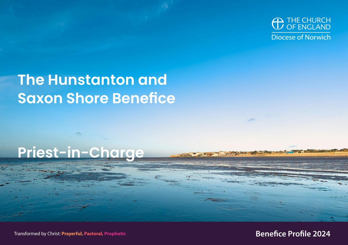 A wonderful opportunity to join a group of 8 parishes along the beautiful north west Norfolk coast. The Hunstanton and Saxon Shore benefice, are seeking an experienced Priest to lead them in the next chapter together. Find out more: dioceseofnorwich.org/vacancy/priest…