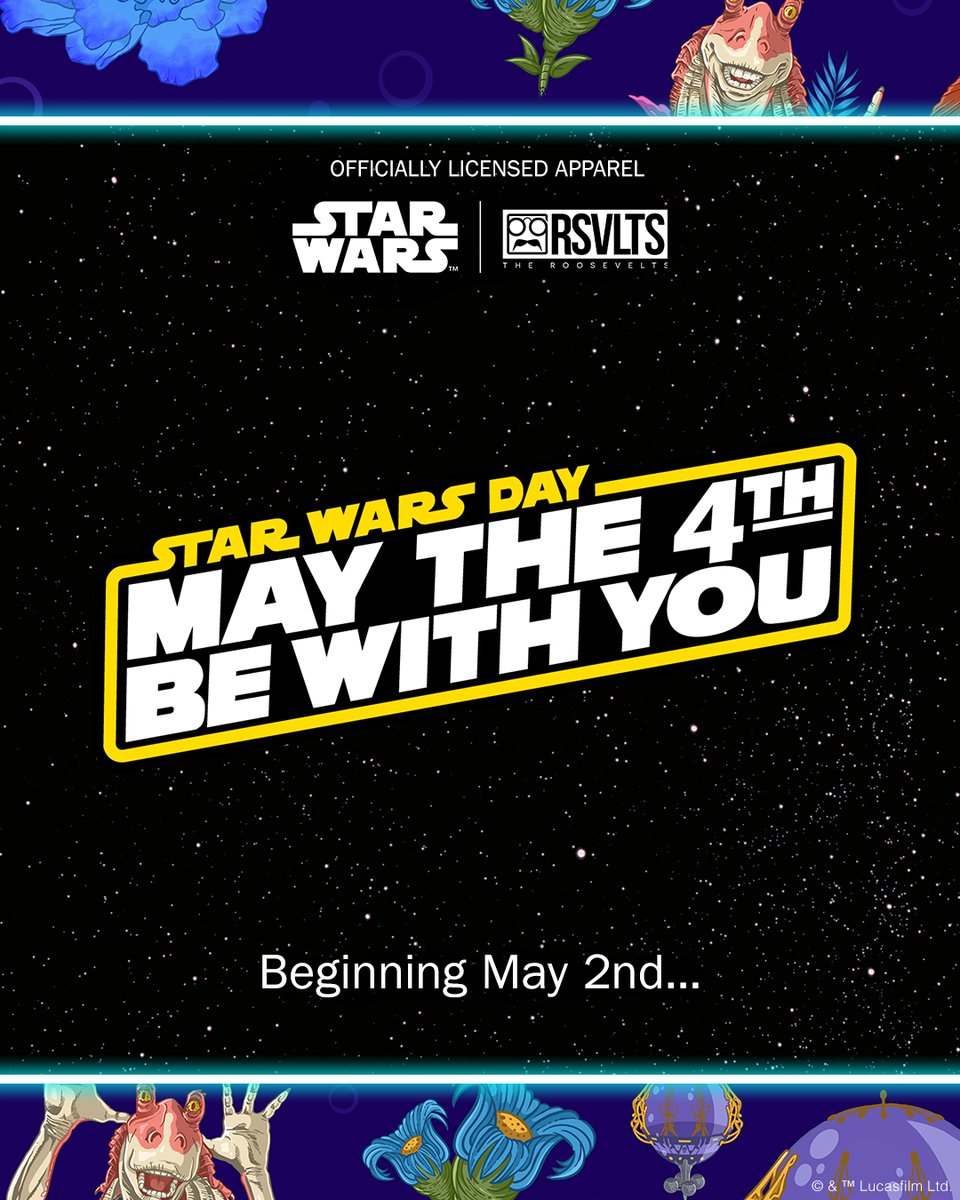 It's almost here... starting May 2nd... the STAR WARS™ | RSVLTS May the 4th celebration begins 🫡 Stay tuned for more info 🤝