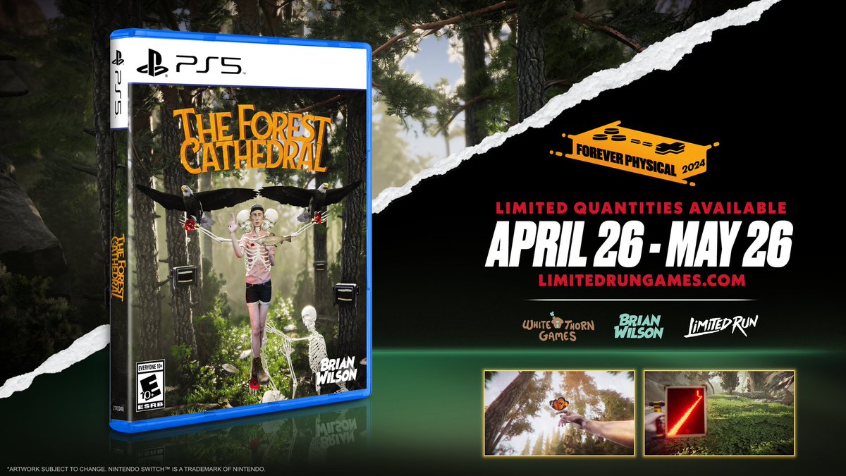 🌲✨We’ve partnered with @LimitedRunGames to release a @PlayStation 5 physical edition of the environmental thriller that explores the dangers of DDT on the environment, The Forest Cathedral! Get a copy starting today until May 26th!🎮🌟
