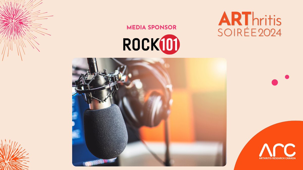 Thank you @rock101van for returning as a Media Sponsor of the ARThritis Soirée – we appreciate your support of vital #ArthritisResearch. Tickets & Info ow.ly/Wfhh50RkiPS