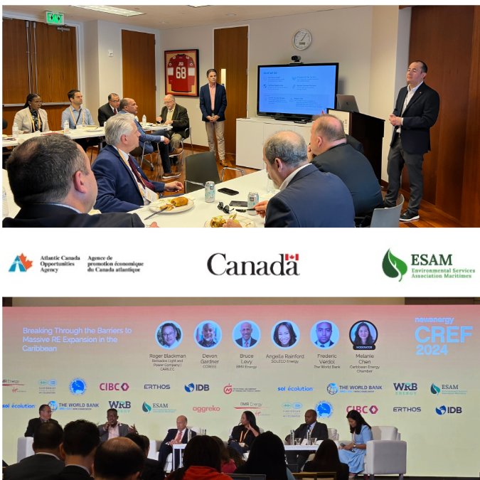 Good vibes and great Canadian participation (in particular from @ACOACanada ) @CariRenewables in Miami again this year. An excellent platform to present Canadian renewable energy solutions to promising markets such as Puerto Rico and the Eastern Caribbean #CREF2024