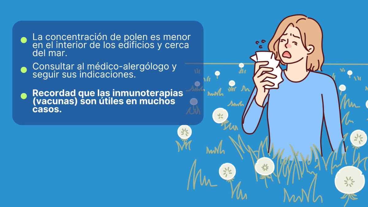 Llegó la primavera y con ella las #alergias. Os dejamos unos #consejos para poder sobrellevar esta etapa del año. ✅ ¿Sabíais que la mejor hora para airear es al medio día? ➡️ ¿Qué os parecen estos consejos? ¿Añadiríais alguno más? #JCyLSalud #CastillayLeón #polen