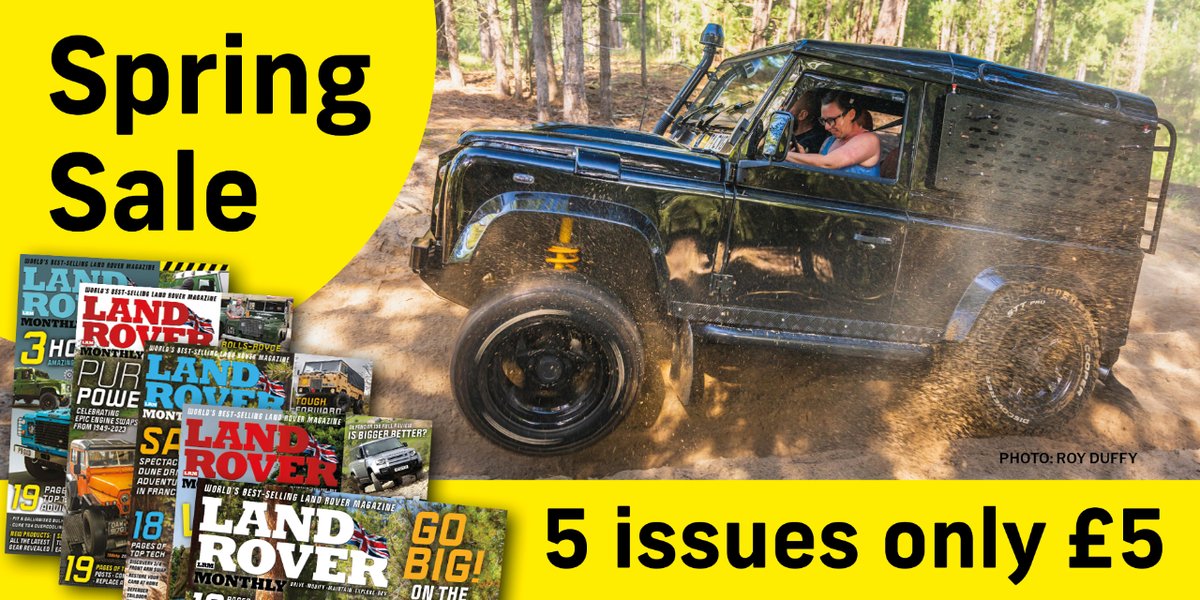 Grab a deal this spring on the world's best-selling Land Rover magazine. Every 4 weekly issue includes, buying guides, restorations, overlanding, reviews, technical advice & more. Get yours today➡️ bit.ly/lrmspringoffer… 
#landrovermonthly #landrover #4x4 #landy #discovery